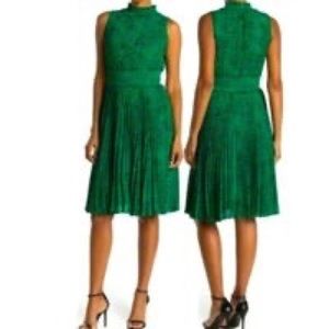 Nanette Lenore green leopard midi dress